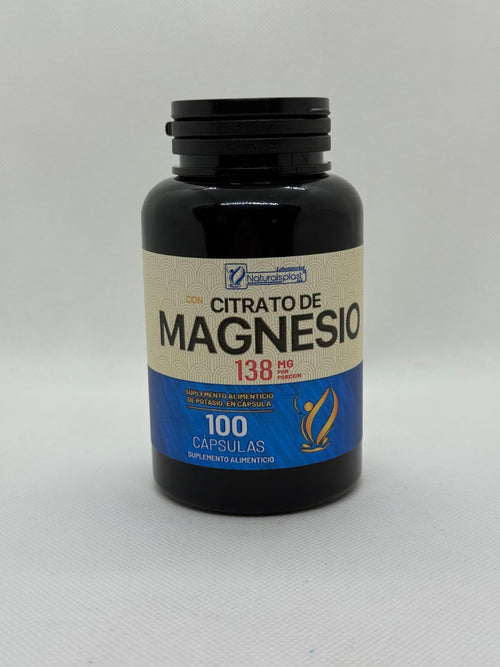 CITRATO DE MAGNESIO (100 Cápsulas) - Energía y Equilibrio Natural
